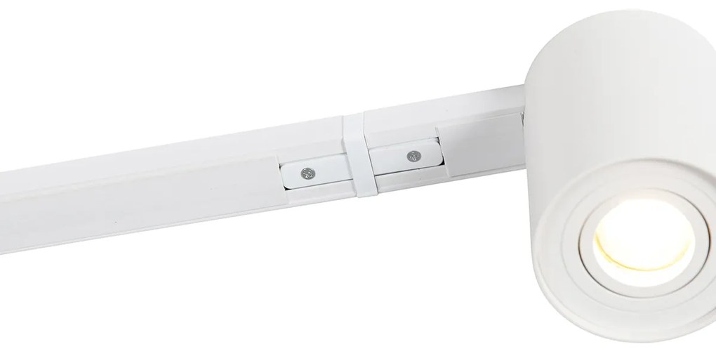 Модерна релсова система бяла с 5 прожектори 1-фазен - Rondoo Up