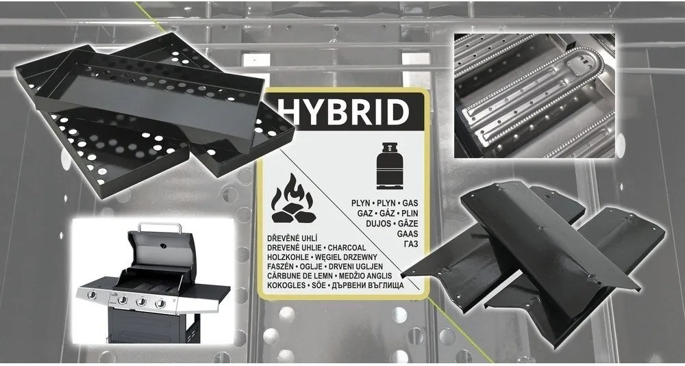 Грил на газ и дървени въглища Hybrid Core – Cattara