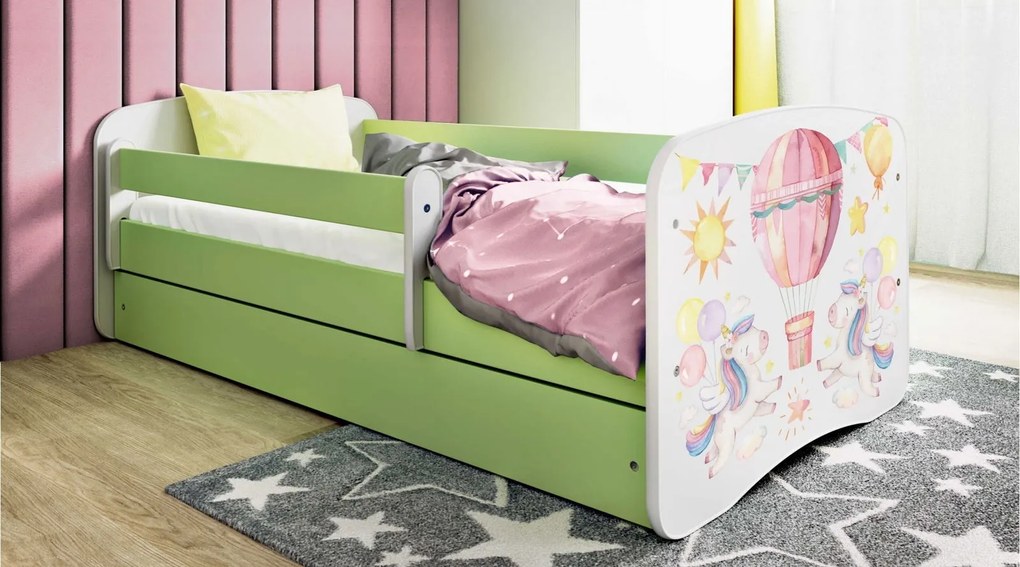 Детско легло Babydreams Cartoon-Prasino-140 x 70-Balloon