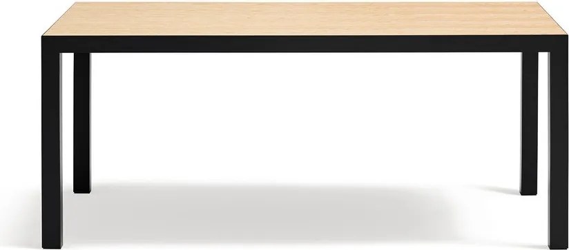 Трапезна маса с дъбова дървена плоскост 75x180 cm Alma – Teulat
