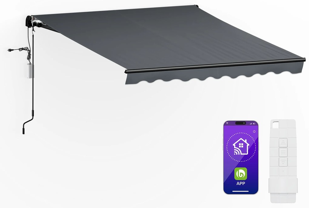 Blumfeldt CloudShade тента, Смарт контрол, UV защита, Стенен монтаж