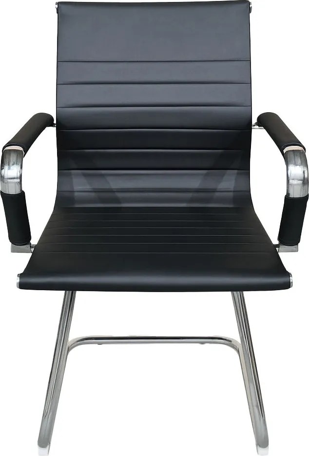 Рецепционен стол Cygon-Черен