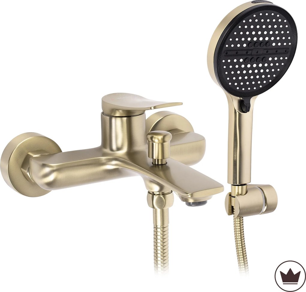 Смесител за вана PREMIUM REA Vision Brush Gold