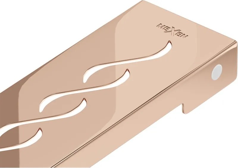 Mexen Flat M18 декоративна решетка за линейно оттичане 100 см, розово злато