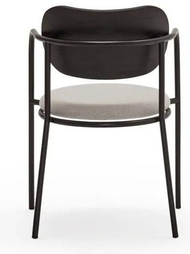 Черно-сив трапезен стол в декор от пепел Eclipse - Teulat