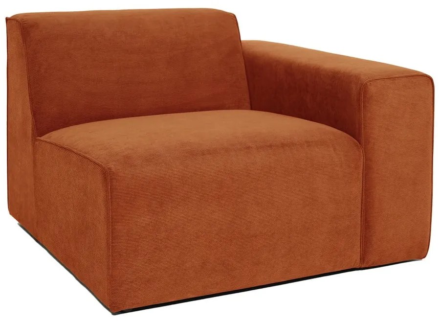 Модул за оранжев велурен диван (десен ъгъл) Sting - Scandic