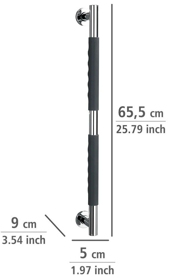 Стенен парапет за баня от неръждаема стомана Secura – Wenko