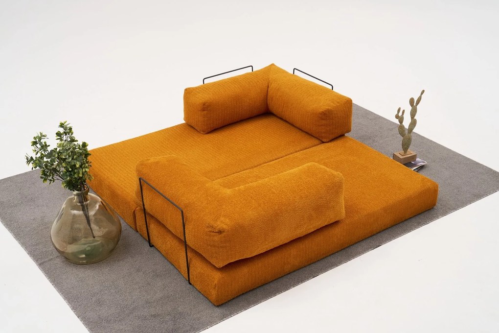 Троен диван Comfort, цвят Оранжев