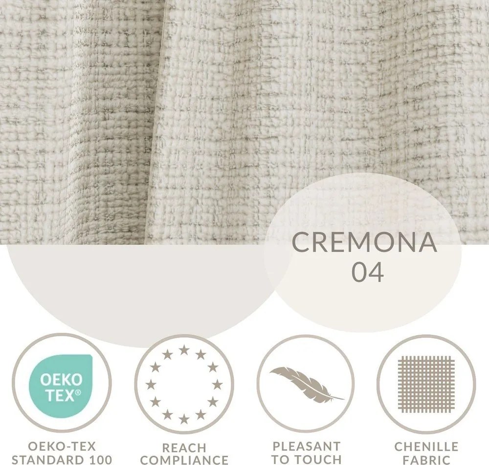 Сиво-бежов шенилов ъглов диван (ляв ъгъл/L форма) Kirou – Maison de Rêve