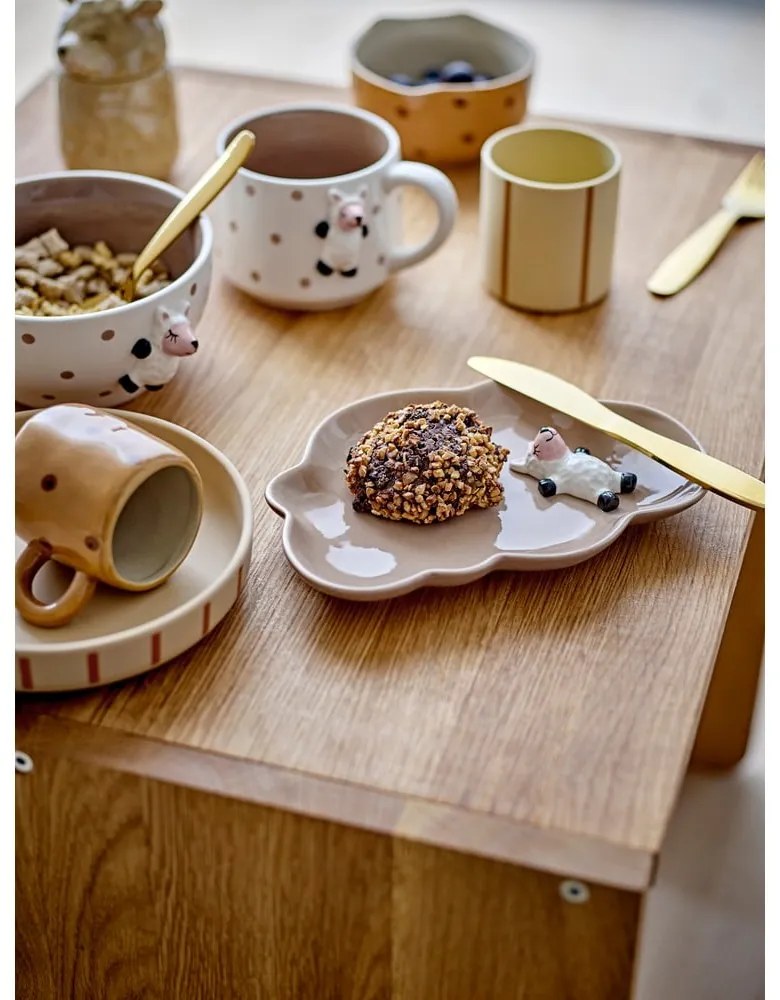 Бяла керамична детска чаша за какао 370 ml Dolly – Bloomingville Mini