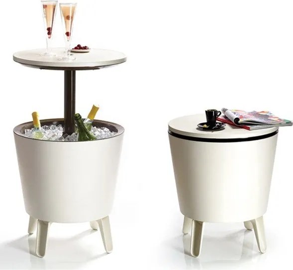 Пластмасова кръгла градинска маса с тавичка за лед ø 49,5 cm Cool – Keter