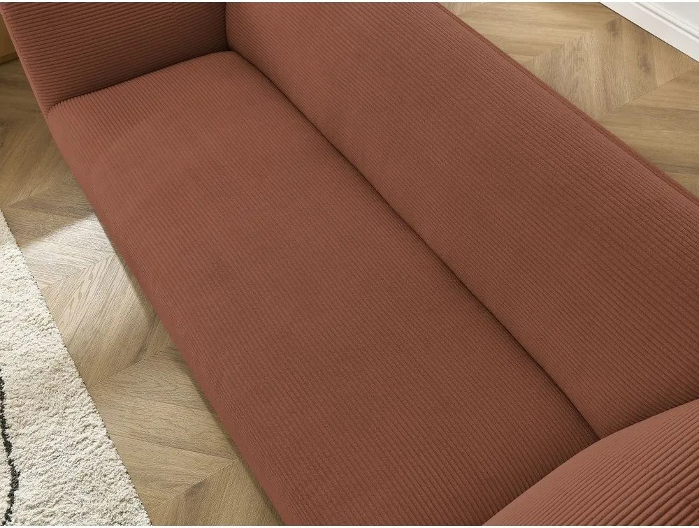 Оранжев диван от рипсено кадифе 242 cm Giorgia – Bobochic Paris