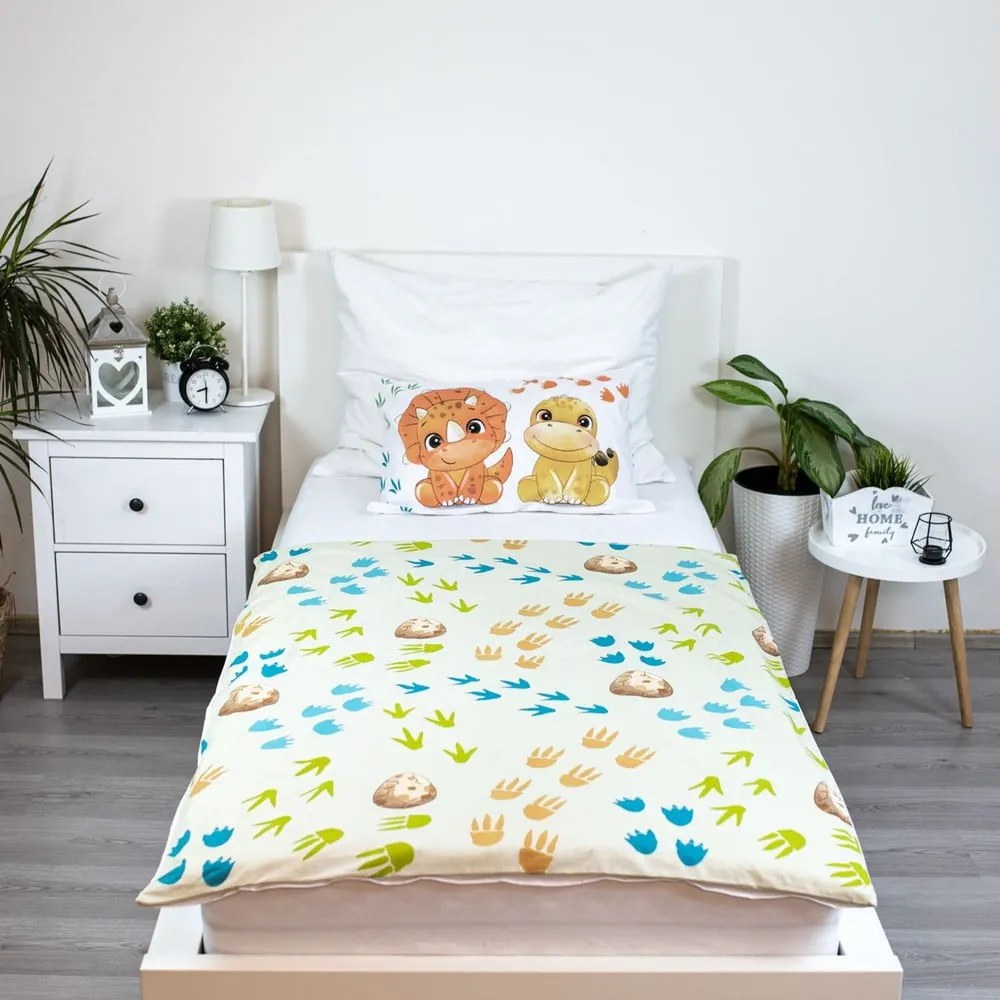 Памучно детско спално бельо за детско креватче 100x135 cm Dino – Jerry Fabrics