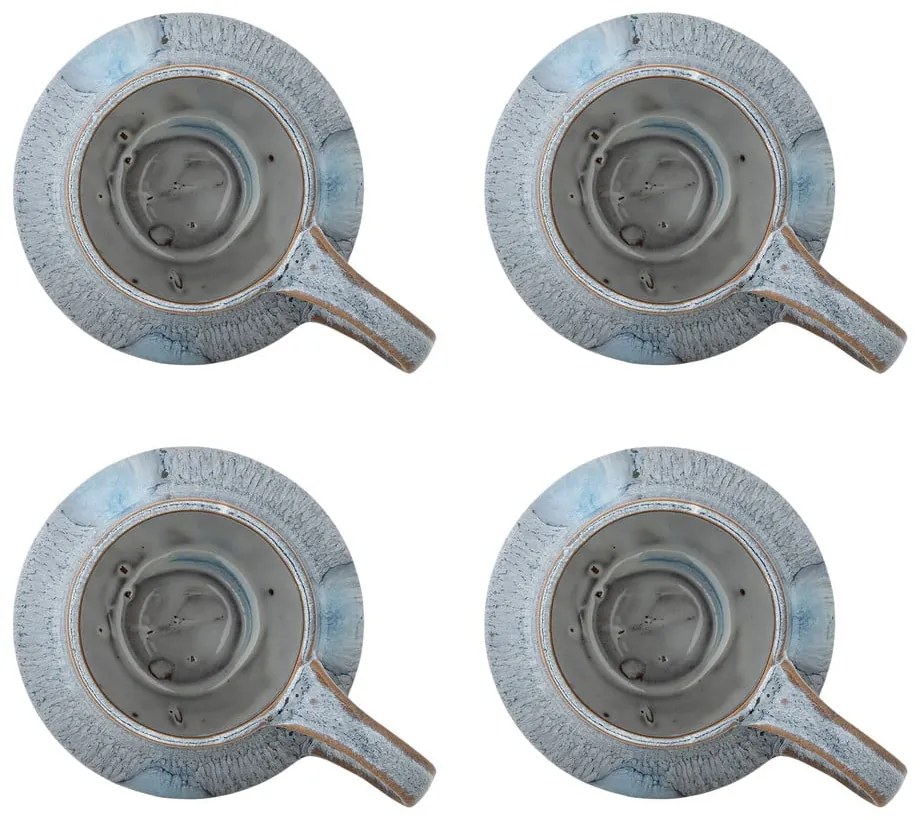 Светлосини глинени чаши в комплект от 4 бр. 300 ml Bessie – Bloomingville