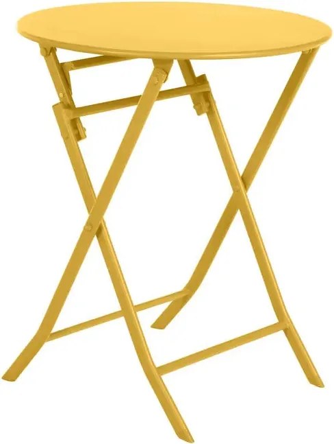 Градинска кръгла маса Hesperide Greensboro, 60x60x71 cm - Жълт