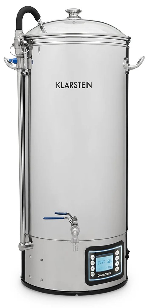 Klarstein Mundschenk XXL, малцова пивоварна, устройство за варене на бира, комплект 3000 W, 50 l, неръждаема стомана