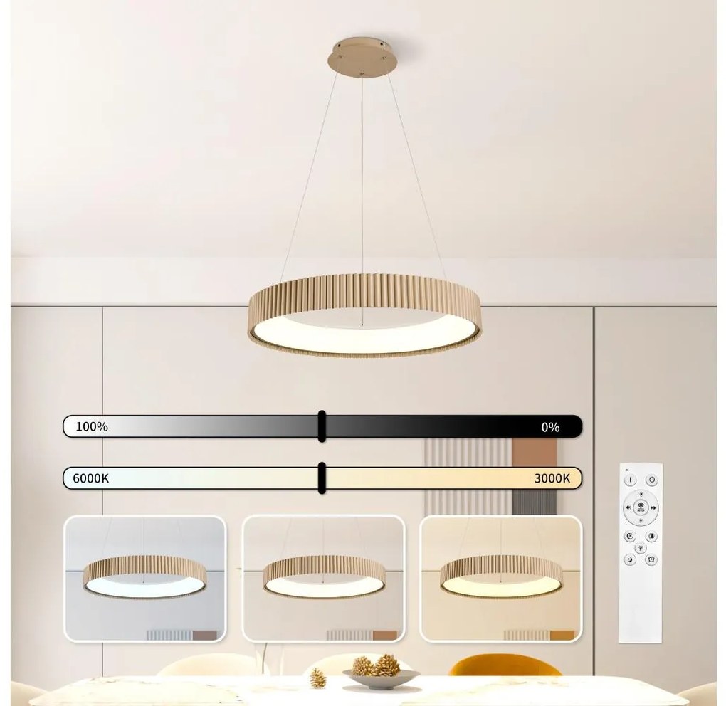 Brilagi - димируем LED полилей на кабел FALCON MODERN LED/54W/230V 60 cm бежов+ DO