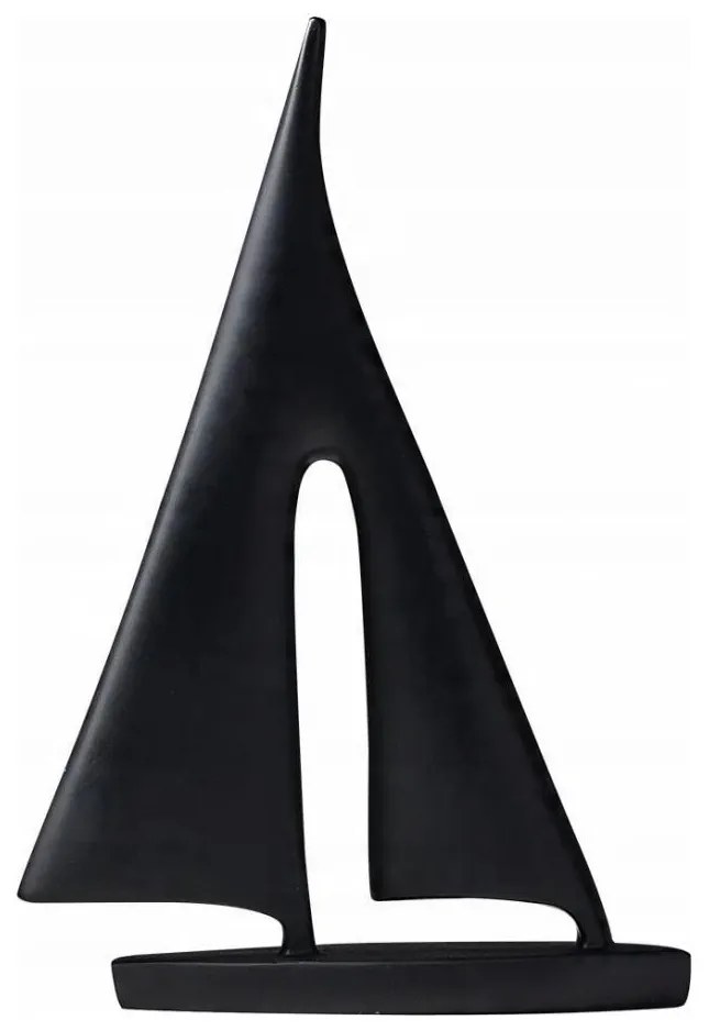 Настолна декорация, 28 см, смола/черна