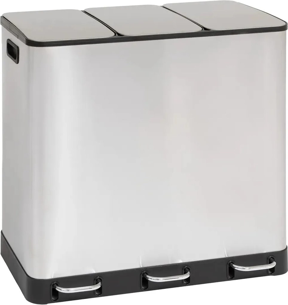 Кош за рециклиране 5five Ariane, Инокс, 3x18 l