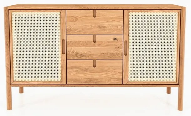 Нисък скрин от дъб 142x84 cm Pola - The Beds