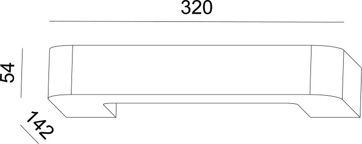 Аплика Loris Curve-сив