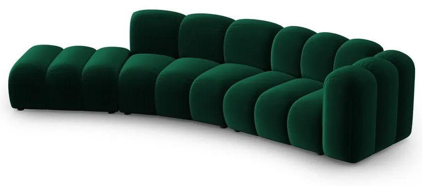 Тъмнозелен ъглов диван (десен ъгъл) Lupine – Micadoni Home