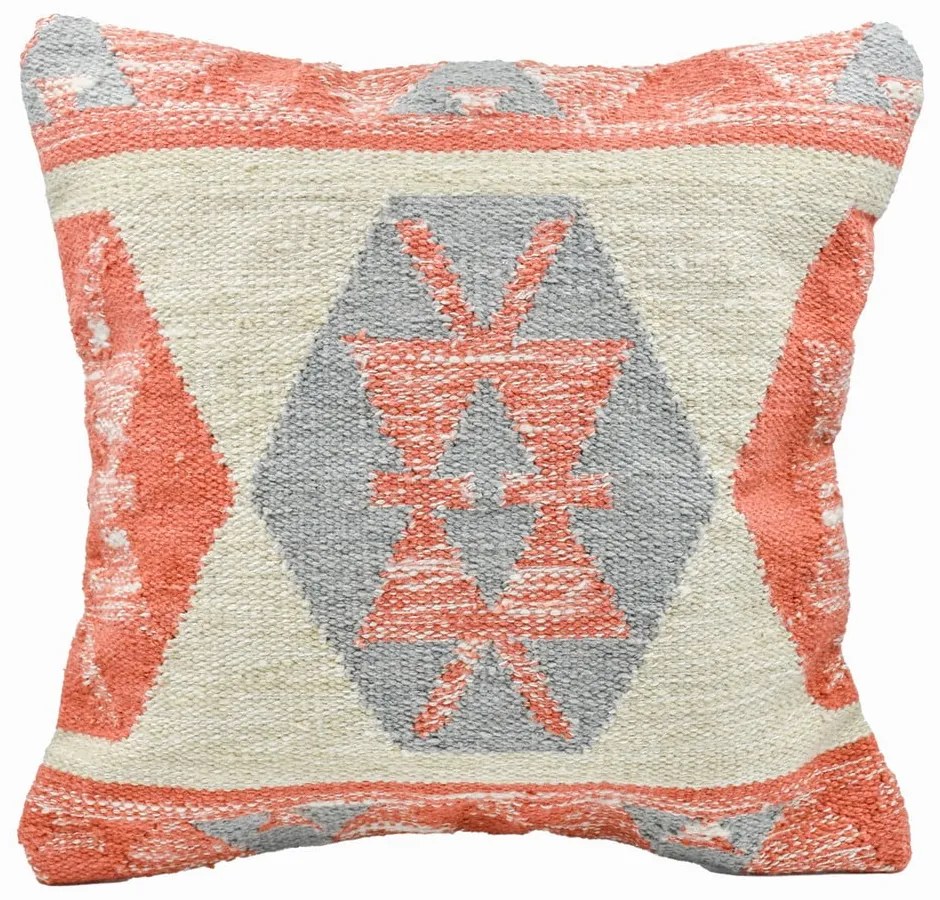 Възглавница за открито от рециклирана пластмаса Теракота, 45 x 45 cm - Green Decore