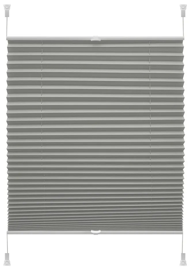 Антрацитна ролетна щора 97x150 cm Plisé Verona Termo – Gardinia