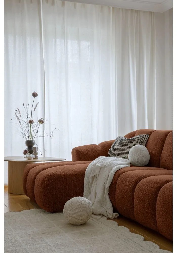 Теракотен ъглов диван (ляв ъгъл) Shell – Miuform