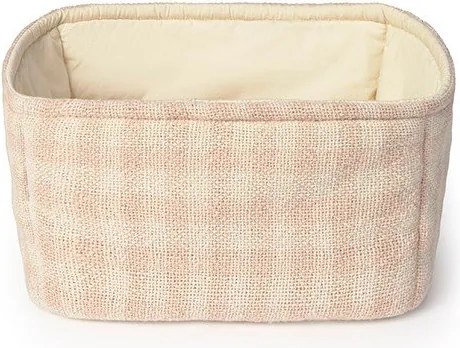 Светлорозова текстилна детска кошница за играчки 30x20x20 cm Swan Rose – Lorena Canals