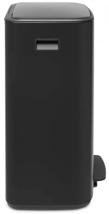 Кош за боклук Brabantia Bo Pedal 1003185, 60 л, Леко затваряне, Противоплъзгаща основа, Черен