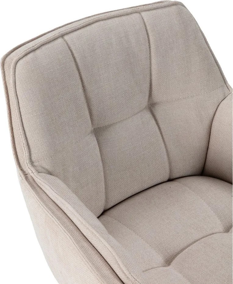 Бежови тапицирани трапезни столове в комплект 2 бр. Keiko – Marckeric