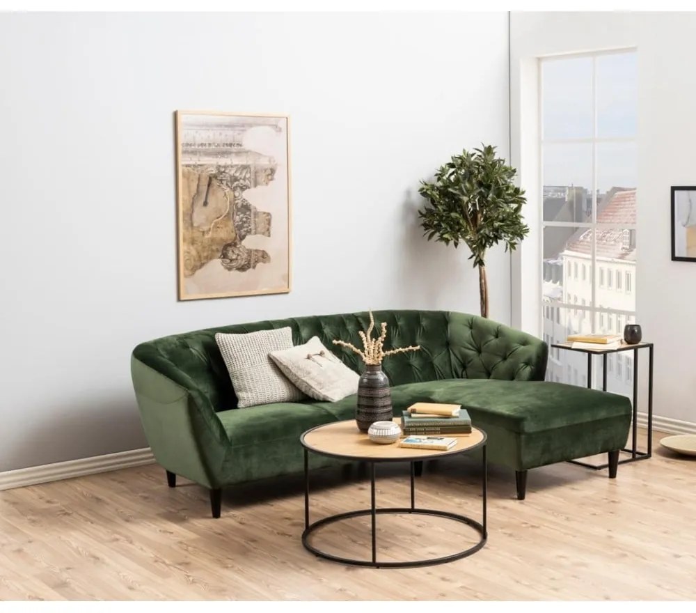 Черна кръгла маса за кафе ø 80 cm Seaford - Actona