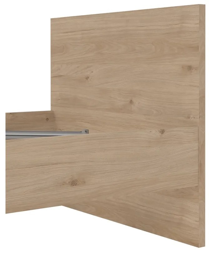 Единично легло от декор от дъб в естествен цвят 90x190 cm Naia – Tvilum