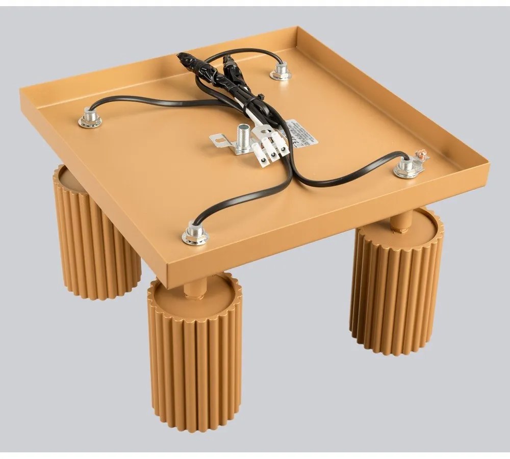 Прожектор в златист цвят 25x25 cm Gleam – Sollux