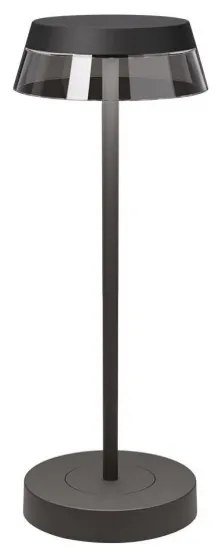 Redo 90312 - LED регулируема настолна лампа ILUNA LED/2,5W/5V 3000 mAh IP65 черн