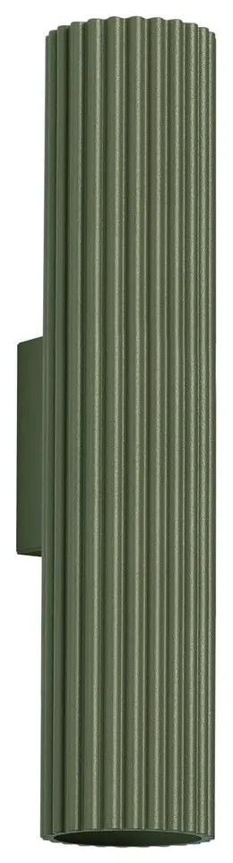 Зелена стенна лампа Gleam – Sollux