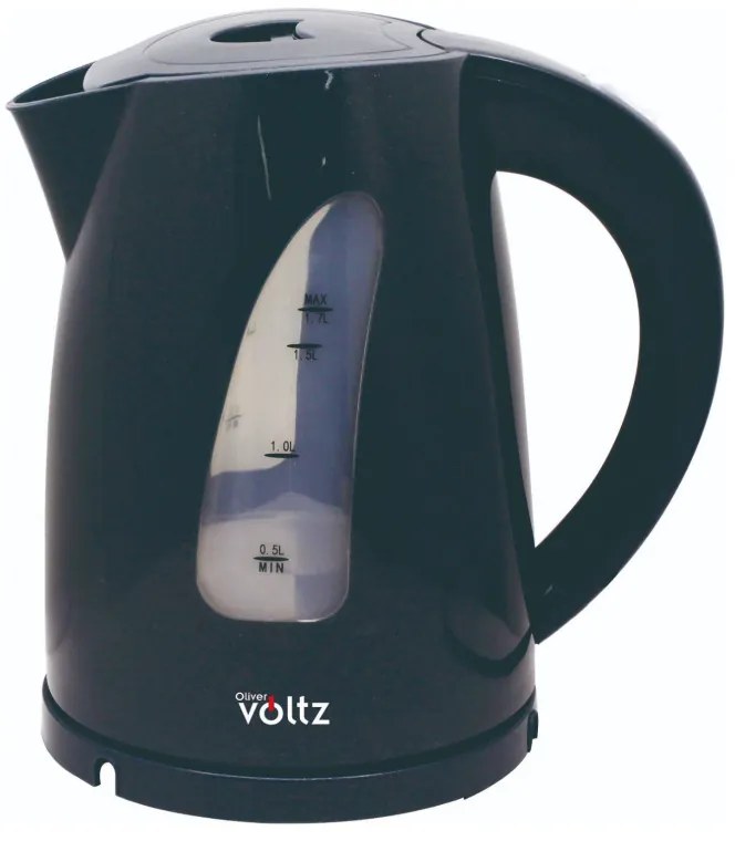 Електрическа кана Oliver Voltz OV51230B, 2200W, 1.7 л, Светлинен индикатор, Безжична, Черен
