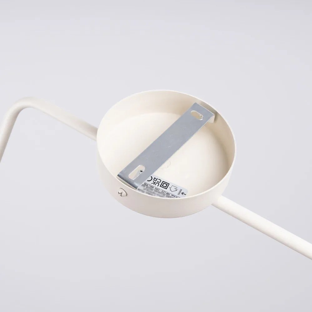 Кремава стенна лампа за контакт ø 14 cm Zylo – Sollux