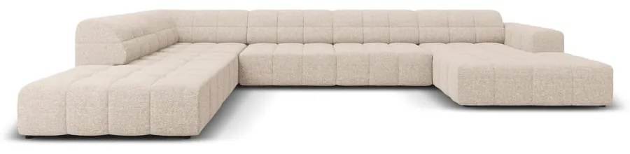 Бежов ъглов диван (ляв ъгъл/"U") Chicago - Cosmopolitan Design