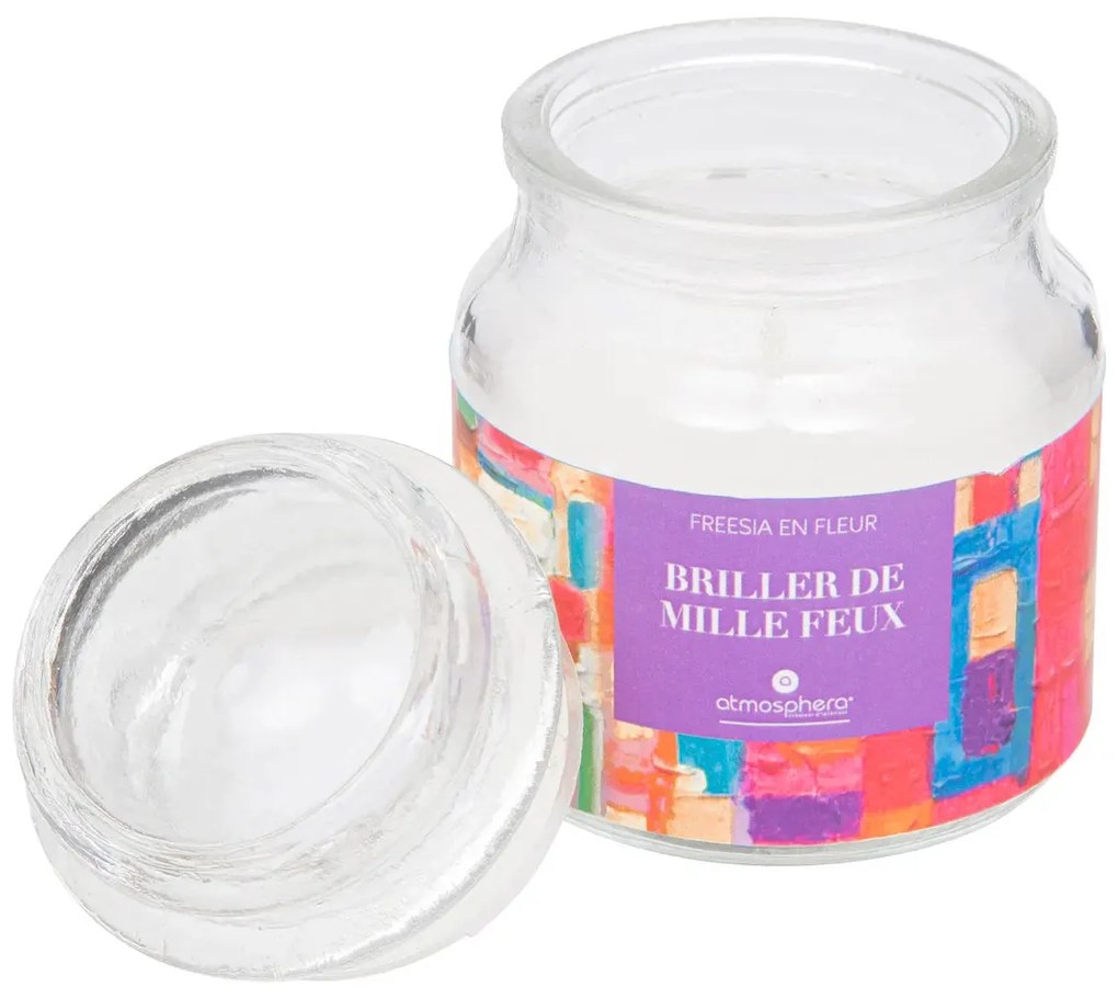 Ароматна свещ atmosphera Jomy, Стъкло, 65 g - Freesia