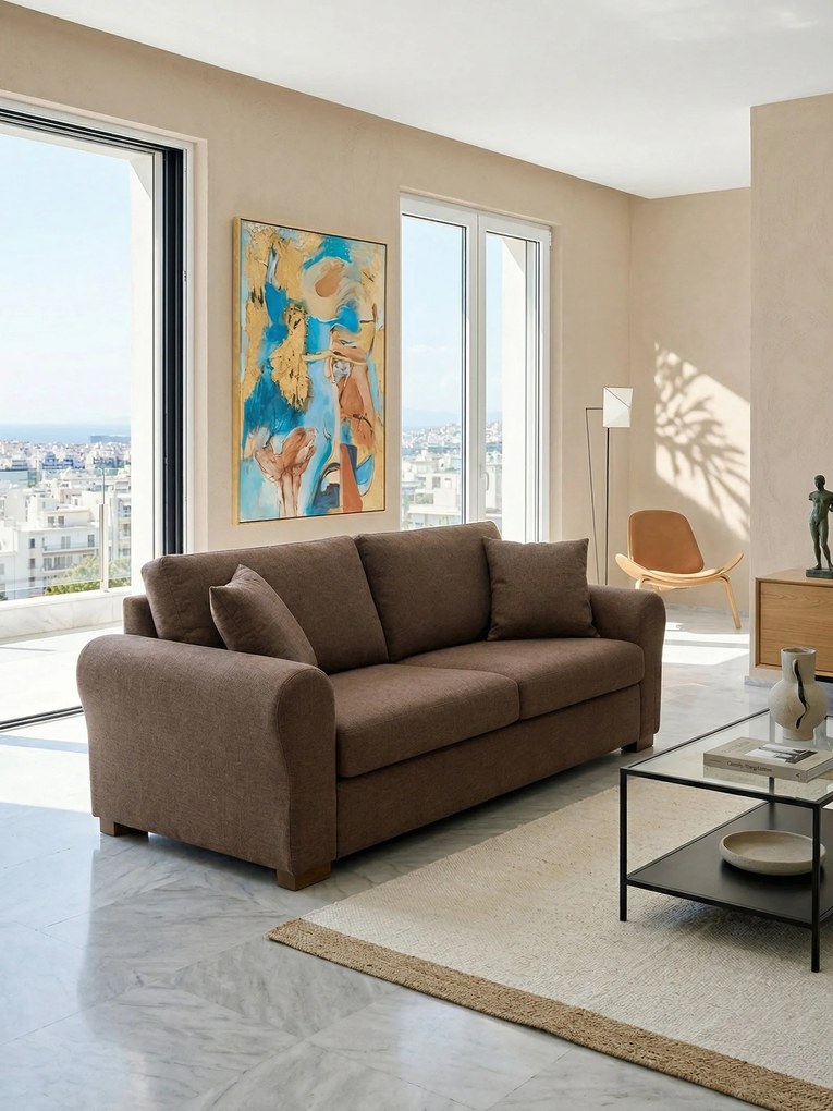 Диван Orpheas триместен-210L 90D cm-Tampa