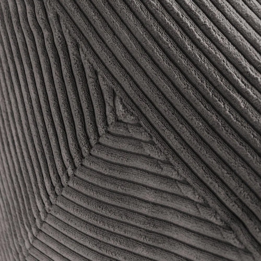 Пуф от рипсено кадифе в цвят горчица Tube – SLOWDOWN