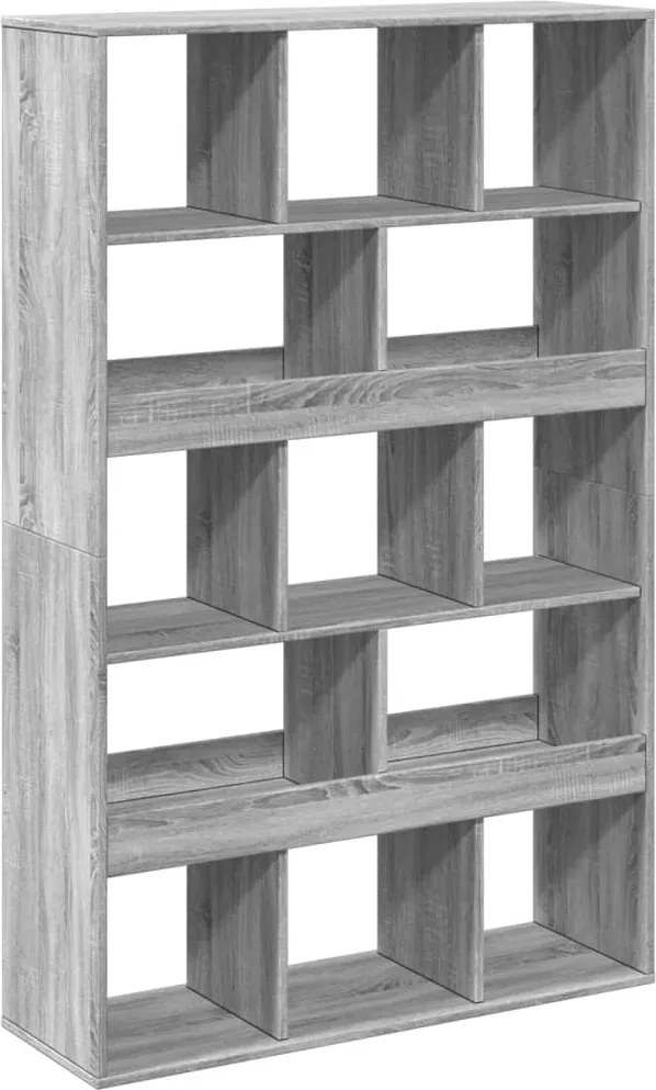 3309371 vidaXL Библиотека, сив сонома, 100x33x156,5 см, инженерно дърво