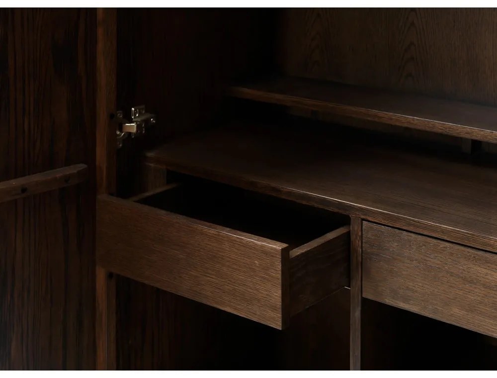 Тъмнокафяв скрин 90x130 cm Latina – Unique Furniture