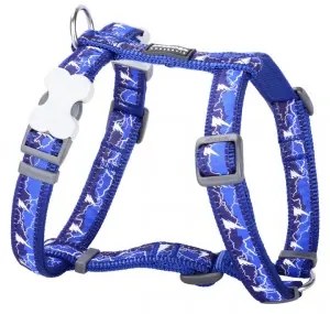 Каишка за Куче Red Dingo Lightning 25-39 cm Морско син