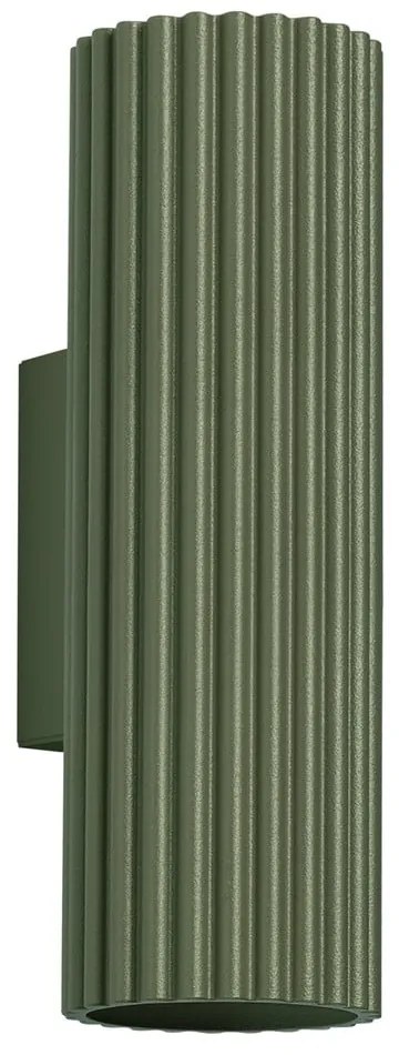 Зелена стенна лампа Gleam – Sollux