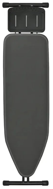 Маса за гладене Kinghoff KH 1940, 122x38 см, 7 позиции за регулиране, Поставка за парогенератор, Тъмносив