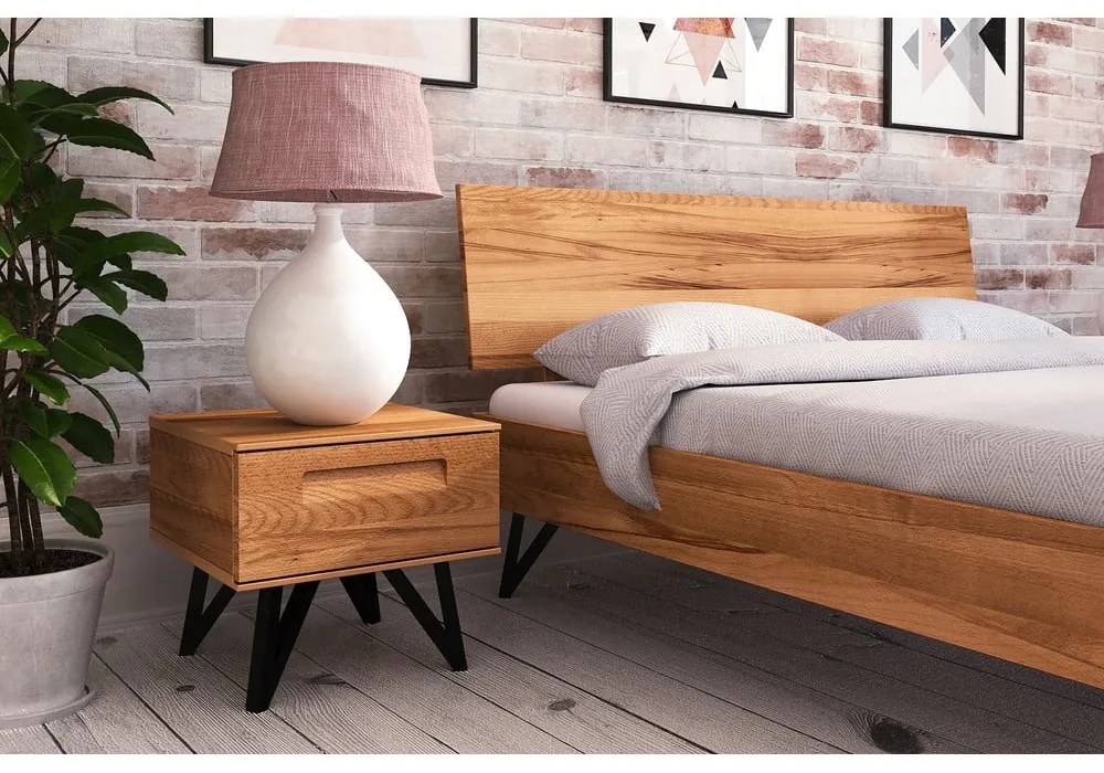 Дъбово двойно легло 140x200 cm Golo 2 - The Beds