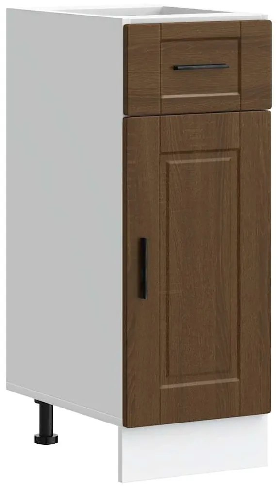 853944 vidaXL Кухненски шкаф Porto, кафяв дъб, инженерно дърво